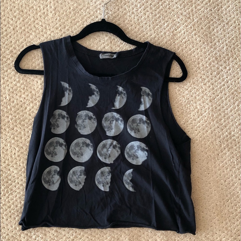 Moon Cycle Black Top